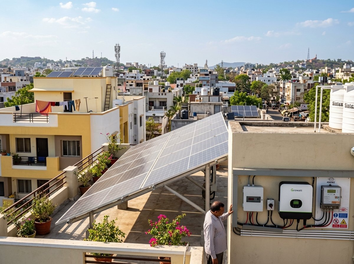 4 kW Urban Rooftop Solar — Manish Nagar, Nagpur